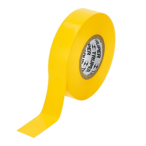 12503 M-33A Cinta de aislar de 18 m x 19 mm, amarilla, Truper