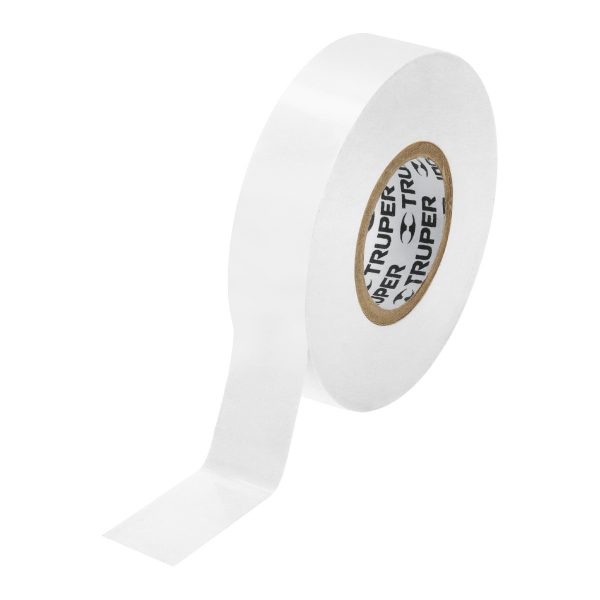 12506 M-33B Cinta de aislar de 18 m x 19 mm, blanca, Truper