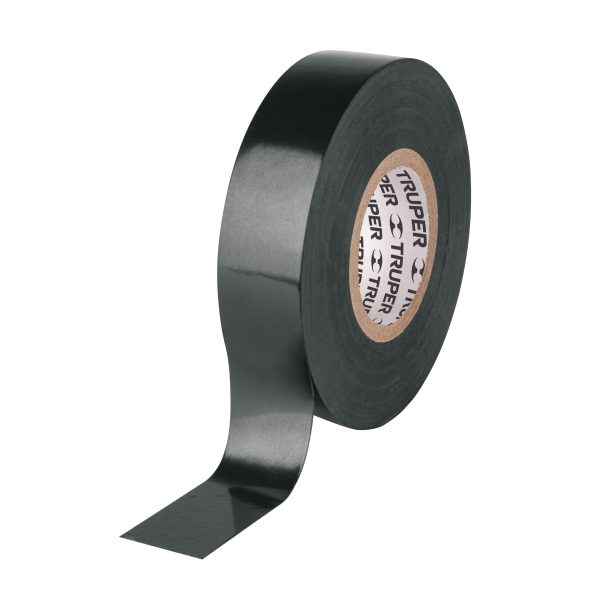 12499 M-33NB Cinta de aislar de 18 m x 19 mm, negra en blister, Truper
