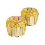 Juego 2 manerales acrilico ambar para lavabo y fregadero, Basic