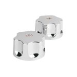 Juego de manerales hex de ABS para lav-fregadero, cromo, Basic