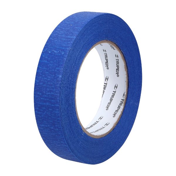 12622 MSK-1A Cinta masking tape azul de 1' x 50 m para pintor, Truper