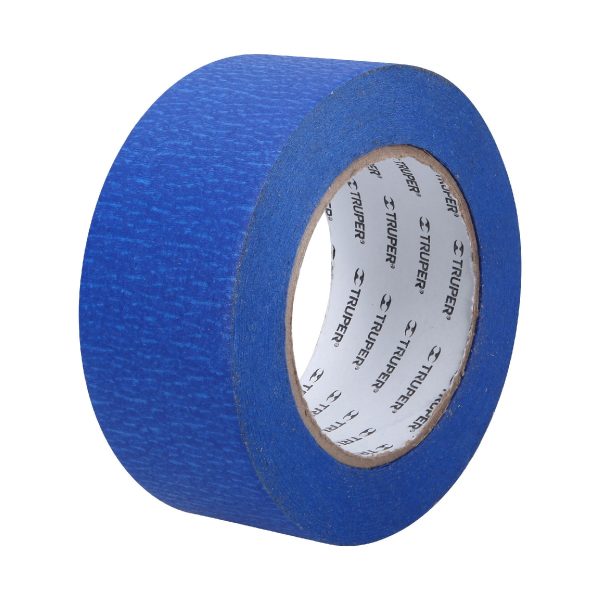 12624 MSK-2A Cinta masking tape azul de 2' x 50 m para pintor, Truper