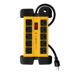 Multicontacto 14 AWG industrial supresor picos 10 entradas