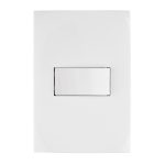 Placa armada con interruptor sencillo, linea Oslo, blanco
