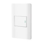 Placa armada blanca 1 interruptor de 3 vias 1.5 mod, Lisboa