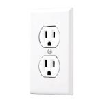 Placa armada 2 contactos polarizados, linea Standard, blanco