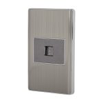 Placa armada acero inox 1 toma para telefono 1.5 mod, Lisboa