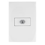 Placa armada con entrada TV, linea Oslo, color blanco