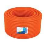 Metro de poliducto 1/2" corrugado flex. c/gu?a, rollo 100 m