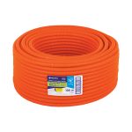 Metro de poliducto 1/2" corrugado flex. reforz. c/gu?a, 100m