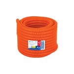 Metro de poliducto 3/4" corrugado flex. c/gu?a, rollo 25 m