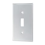 Placa de Acero Inox. para interruptor vertical, Standard