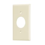 Placa de ABS para contacto redondo, Standard, marfil