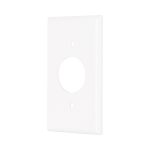 Placa de ABS para contacto redondo, Standard, blanco