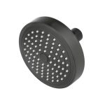 Regadera redonda de ABS 4-1/4' sin brazo, negro, Basic