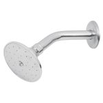 Regadera redonda 3-1/2', metalica,brazo y chapeton, cromo