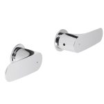 Juego de manerales de palanca para regadera, cromo, Riviera