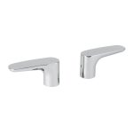 Juego de manerales de palanca para tina, cromo, Riviera