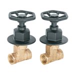 Juego llaves empotrar roscables, volante negro, T?big