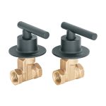 Juego llaves empotrar roscables, palanca negro, T?big