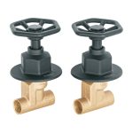 Juego llaves empotrar soldables, volante negro, T?big