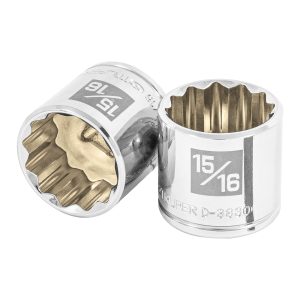 13591 D-3830 Dado de 15/16', 12 puntas, cuadro 3/8', Truper