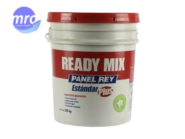 800720 COMPUESTO MULTIUSOS READY MIX ESTÁNDAR PLUS 28 KG CUBETA PANEL REY