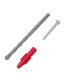 Kit de 20 taquetes 1/4" con pijas #8 y 1 broca 1/4", Fiero