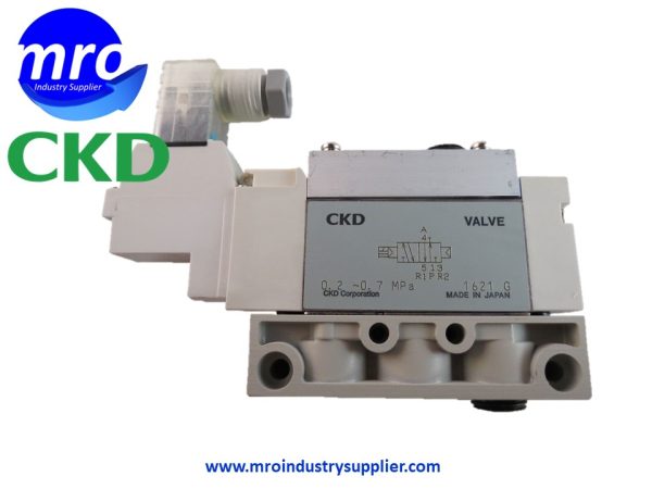 4GA310R-08-B-1-ELECTROVALVULA-MONOESTABLE-PTO-1-4-CONECTOR-DIN-100VAC-CKD-MRO-INDUSTRY-SUPPLIER