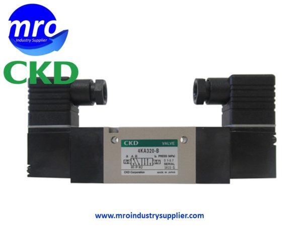 4KA320-08-B-AC110V-ELECTROVALVULA-BIESTABLE-PTO-1-4-CONECTOR-DIN-AC110V-CKD-MRO-INDUSTRY-SUPPLIER.