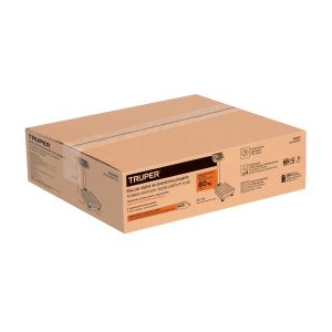 Código: 103112 Clave: BAS-80PLA Báscula electrónica de plataforma p/mostrador, 80 kg, Truper