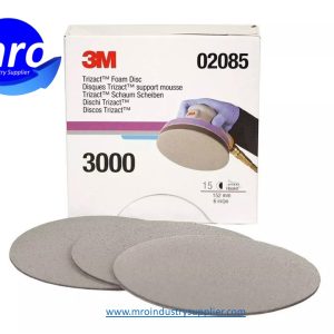3M-60450017144-02085-Trizact-Hookit-6-Diameter-P3000-Grit-Silicon-Carbide-Clear-Coat-Sanding-Abrasive-Disc-MRO-INDUSTRY-SUPPLIER