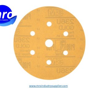M-7000118771-01079-Hookit-6-Diameter-236U-C-Weight-Coarse-P180-Grit-Aluminum-Oxide-Gold-Disc-MRO-INDUSTRY-SUPPLIER