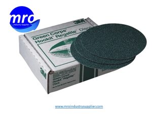3M-7000120337-00516-Green-Corps-Hookit-6-Diameter-255U-36-Grit-Ceramic-Aluminum-Oxide-Green-Disc-MRO-INDUSTRY-SUPPLIER