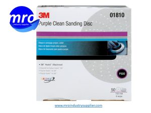 3M-7000138662-01810-Hookit-6-Diameter-334U-C-P500-Grit-Aluminum-Oxide-Purple-Clean-Sanding-Disc-MRO-INDUSTRY-SUPPLIER