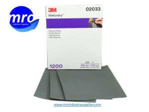 3M-7100003725-02033-Imperial-Wetordry-9-Width-x-11-OAL-x-A-Weight-1200-Grit-401Q-Silicon-Carbide-Abrasive-Sheet-MRO-INDUSTRY-SUPPLIER