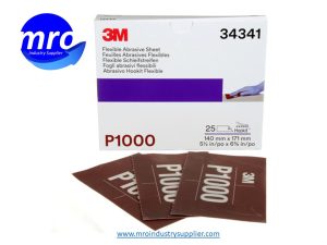 3M-7100010569-34341-Hookit-5-1-2-Width-x-6-13-16-OAL-P1000-Grit-270J-Aluminum-Oxide-Hand-Sheet-MRO-INDUSTRY-SUPPLIER