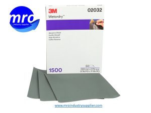 3M-7100045849-02032-Imperial-Wetordry-9-Width-x-11-OAL-x-A-Weight-1500-Grit-401Q-Silicon-Carbide-Abrasive-Sheet-MRO-INDUSTRY-SUPPLIER