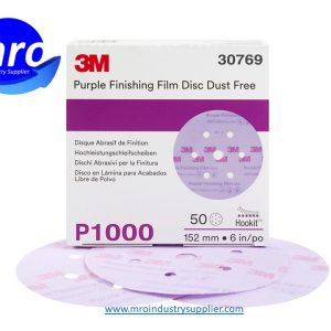 3M-7100122767-30769-Hookit-6-Diameter-260L-P1000-Grit-Aluminum-Oxide-Film-Abrasive-Disc-MRO-INDUSTRY-SUPPLIER