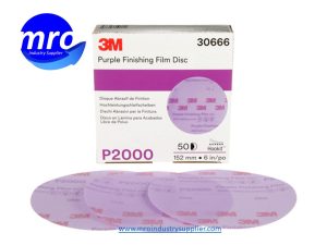 M-7100122798-30666-Hookit-6-Diameter-260L-P2000-Grit-Aluminum-Oxide-Film-Abrasive-Disc-MRO-INDUSTRY-SUPPLIER