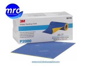 3M-7100142883-35116-5-1-2-Width-x-4-1-2-OAL-P2000-Grit-Aluminum-Oxide-Sanding-Cloth-MRO-INDUSTRY-SUPPLIER