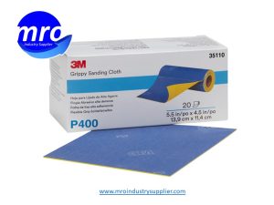 3M-7100142932-35110-5-1-2-Width-x-4-1-2-OAL-P400-Grit-Aluminum-Oxide-Sanding-Cloth-MRO-INDUSTRY-SUPPLIER