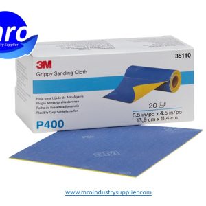 3M-7100142932-35110-5-1-2-Width-x-4-1-2-OAL-P400-Grit-Aluminum-Oxide-Sanding-Cloth-MRO-INDUSTRY-SUPPLIER