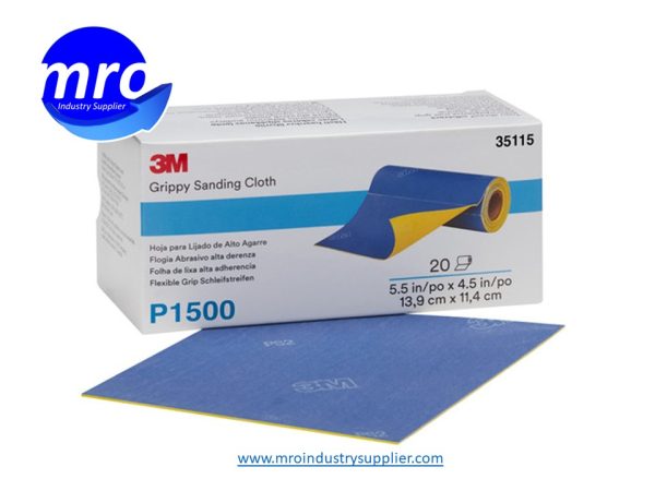 3M-7100142957-35115-5-1-2-Width-x-4-1-2-OAL-P1500-Grit-Aluminum-Oxide-Sanding-Cloth-MRO-INDUSTRY-SUPPLIER