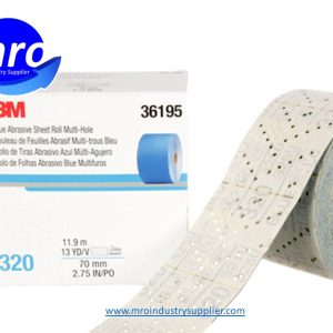 3M-7100219220-36195-Hookit-2-3-4-Width-x-13.0-yd-OAL-x-C-Weight-320-Grit-321U-Ceramic-Aluminum-Oxide-Sheet-Roll-MRO-INDUSTRY-SUPPLIER.