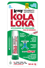 KolaLoka® Aplicador de Precisión Caja 10pzs Pegamento instantáneo de cianoacrilato Una gota sostiene una tonelada® Instantáneo Listo para usarse Sin manchas Sin mezclas Sin problemas® Pega en segundos®: Plásticos* Metales Hules Cerámica Porcelana Uñas Cristal ¡Y muchas aplicaciones más! Garantía de Calidad Total *Excepto Polietileno o Teflon®