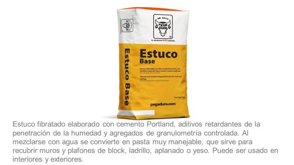 pegadoro Estuco Base Blanco 20 Kg