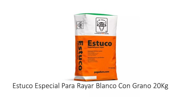 pegaduro Estuco Especial Para Rayar Blanco Con Grano 20Kg