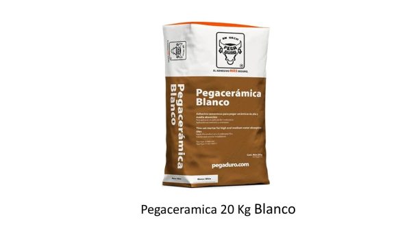 Pegaduro Pegaceramica 20 Kg Blanco